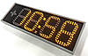 Світлодіодні жовті годинник-календар 750х250мм, фото 4