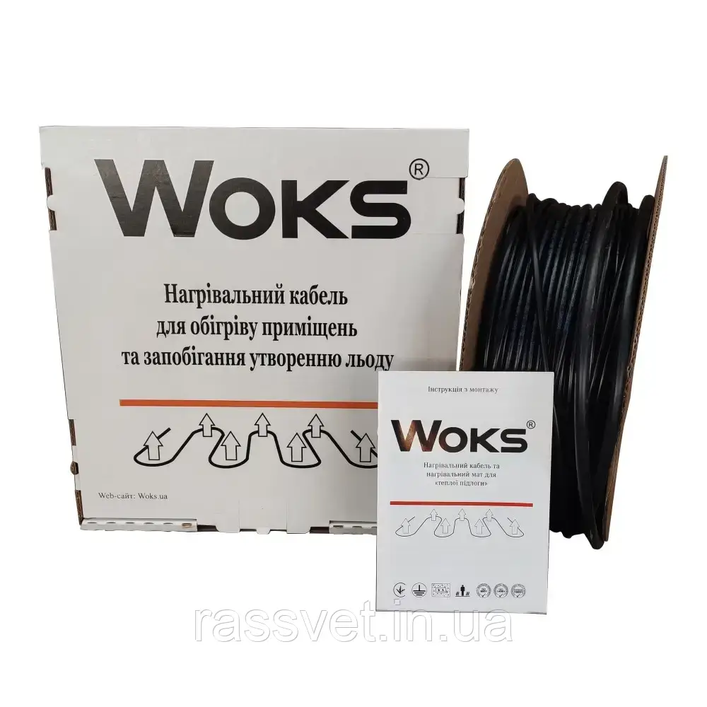 WOKS-20T секцію двожирний кабель 3594 Вт 184 м