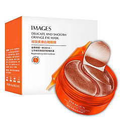 Гідрогелеві патчі для очей IMAGES Blood Orange Essence 80 г c екстрактом апельсинового масла
