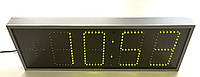 Компактные светодиодные зеленые часы-термометр, календарь