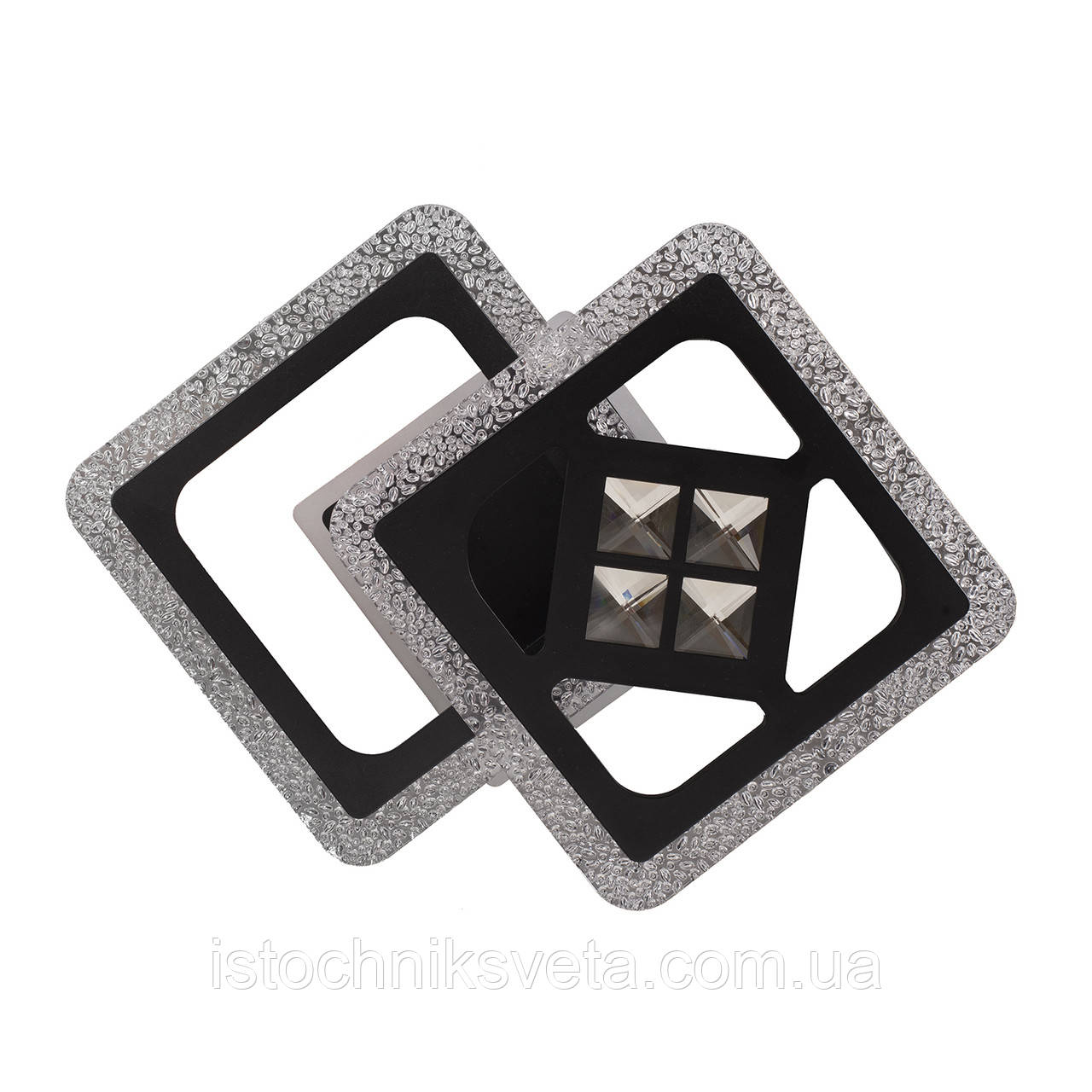 Потолочная светодиодная люстра со вставками хрусталя (ID#1661264403 ...