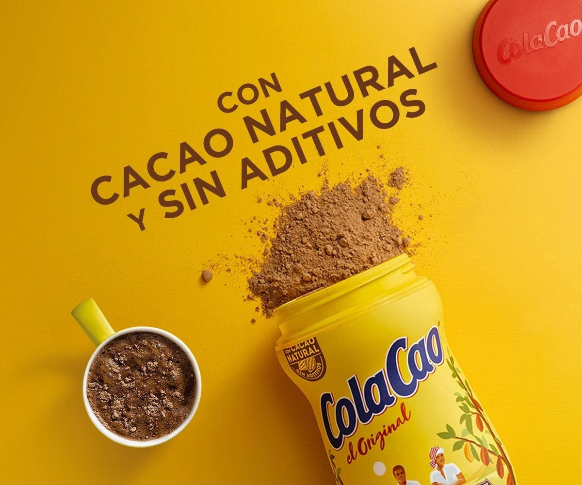 Какао Напиток Растворимый Шоколадный Витаминизированный Cacao Cola Cao Original 760 г Испания - фото 9 - id-p1661244357