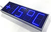 Світлодіодні табло синього кольору. Вуличні годинники, календар, термометр., фото 6