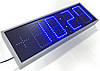 Світлодіодні табло синього кольору. Вуличні годинники, календар, термометр., фото 7