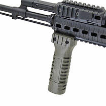 Рукоятка передня DLG TACTICAL (DLG-115-green), колір Олива, з відсіком, з планкою Пікатінні, рукоятка перенесення вогню, фото 4