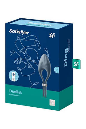 Еректив Vibrocolo Lasso Satiffyer Duelist Dark Blue, 10 режимів, потужний мотор, фото 2