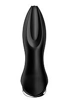 Anal Smart Vibra з перловим масажем задовольняє ротатора 2+ чорний, фото 4