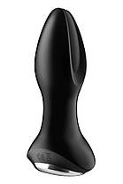 Anal Smart Vibra з перловим масажем задовольняє ротатора 2+ чорний, фото 5