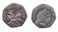 Guernsey Гернси 50 Pence 2012 aUNC / UNC