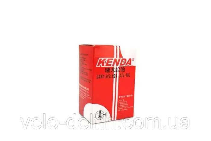 Велосипедна камера 24 x 1.95 / 2.125 kenda, фото 1