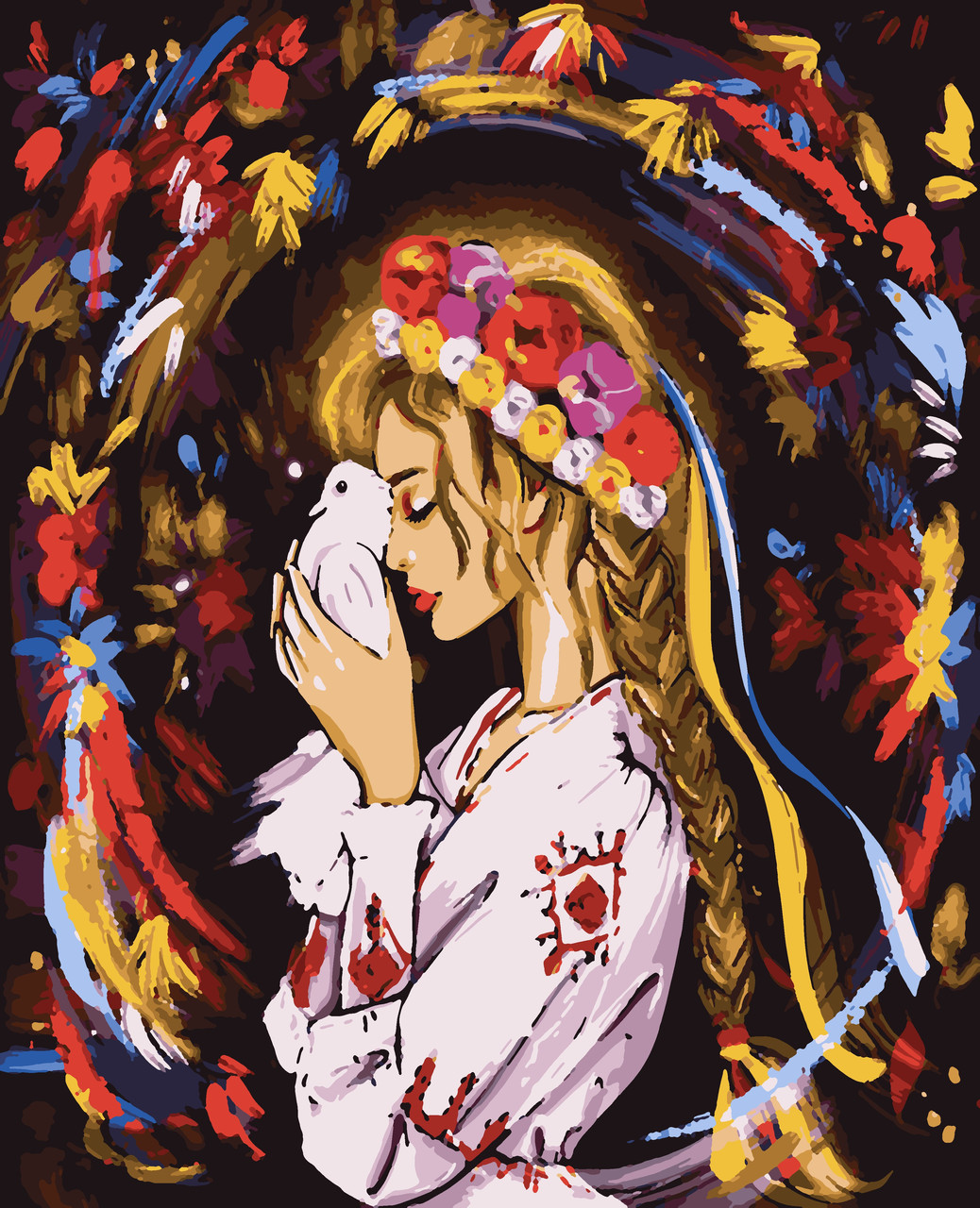 Картина за номерами 40х50 см. Надія на мир @maryzueva_art