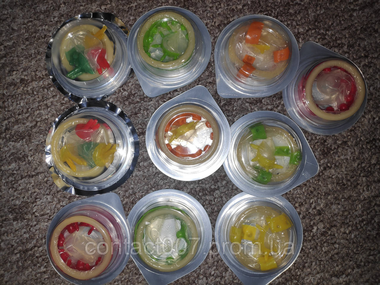 Презервативы с усиками шипами шариками усами 10 штук Лучшая цена на опт ! - фото 1 - id-p1661349077