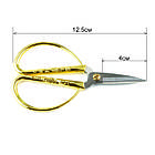 Ножиці гострі золоті довжина різу 4cм INN011, фото 2
