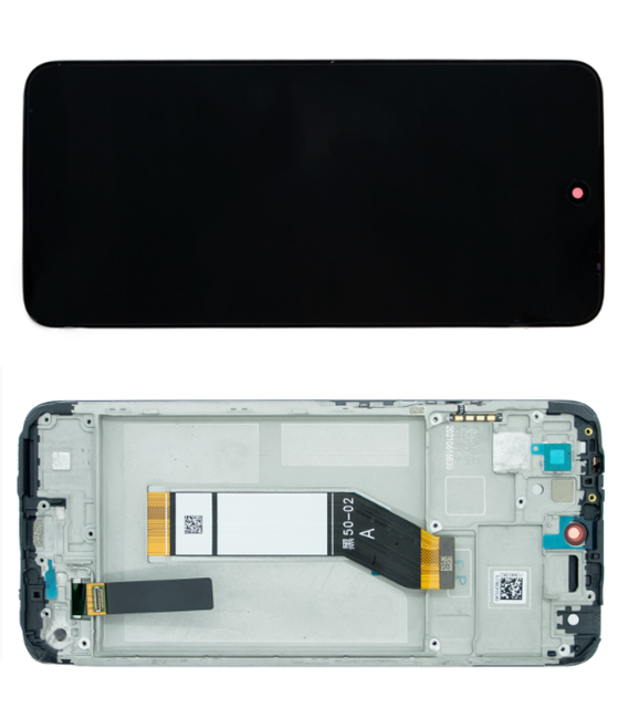 Дисплей Xiaomi Redmi 10, модуль в зборі з тачскріном та рамкою, сірий