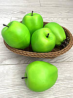 Штучний фрукт яблуко. Муляж зеленого яблука ( 8 см ), фото 4
