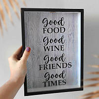 Копилка для винных пробок Good food Good wine