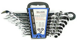 Ключі з тріскачкою 8 шт. SILVER