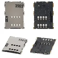 Конектор SIM Samsung I5700, I5800, S5620, S5628, N8000, P1000, P3100, P3110, P6200 (High Copy)