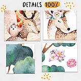 Дитячі стікери Олені 30х40см, 4 листа (120х40см) (1508212), фото 6