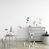 Дитячі стікери Олені 30х40см, 4 листа (120х40см) (1508212), фото 3