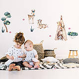 Дитячі стікери Олені 30х40см, 4 листа (120х40см) (1508212), фото 5