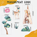 Дитячі стікери Олені 30х40см, 4 листа (120х40см) (1508212), фото 7