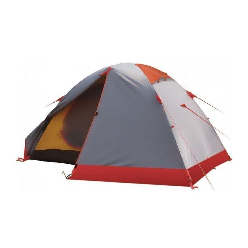 Палатка експедиційна 2 місцева Tramp сіро-червона 20x210x120 см. 138227