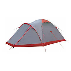 Палатка експедиційна 2 місцева Tramp сіро-червона 300x210x120 см. 138224