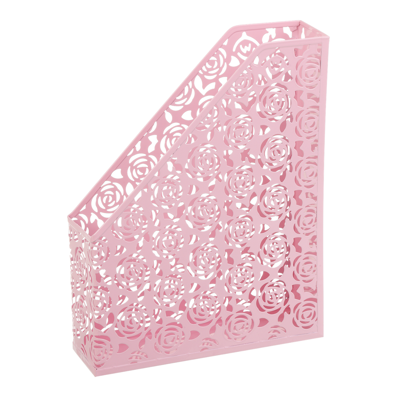 Лоток вертикальний, ROSE, PASTEL, металевий, рожевий, фото 1