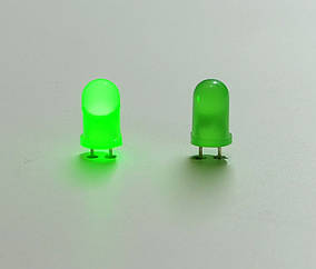 Optosupply вихідний матовий світлодіод 5 мм (зелений)