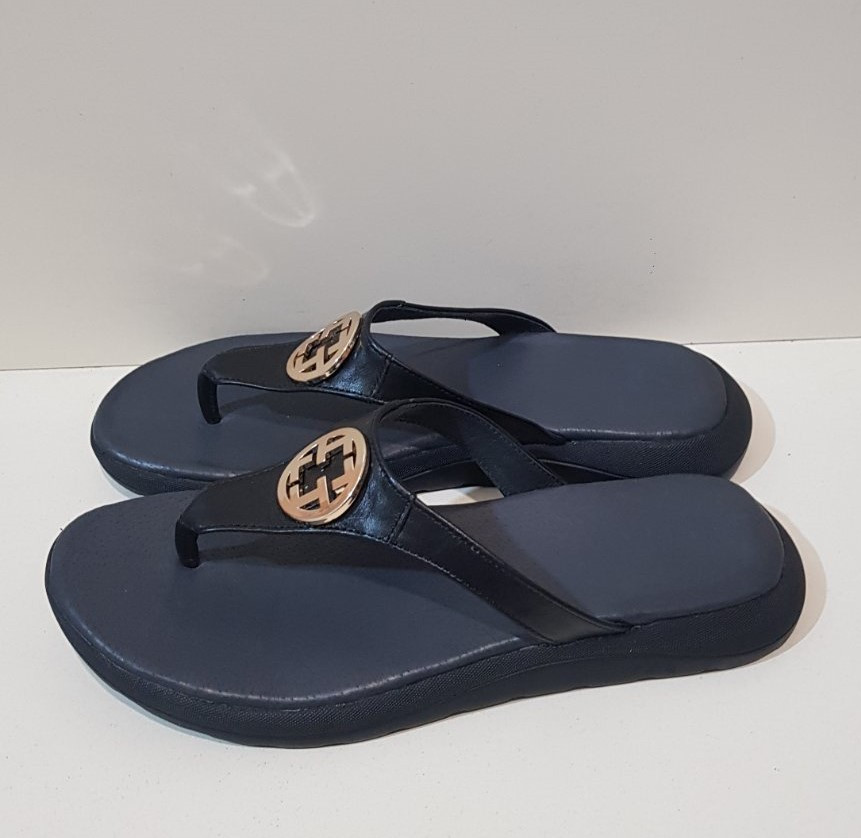 STTOPA Розміри 40-45. Шльопанці великих розмірів на широку ногу шкіряні. 118-4045 Чорні, фото 1