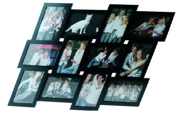 Фоторамка "Сімейний альбом" чорна з альбомною орієнтацією, фото 2