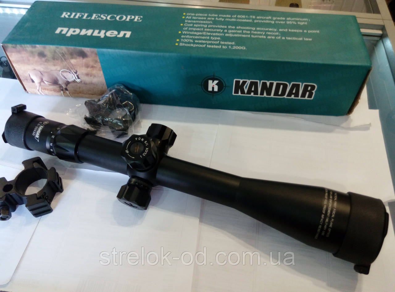 Оптичний приціл Kandar 6.5-20x50 SFF D34