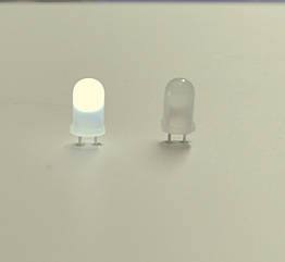 Optosupply вихідний матовий світлодіод 5 мм (білий)