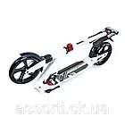 Двоколісний Самокат Scale Sports SS-07 White Led-ліхтарик, фото 4
