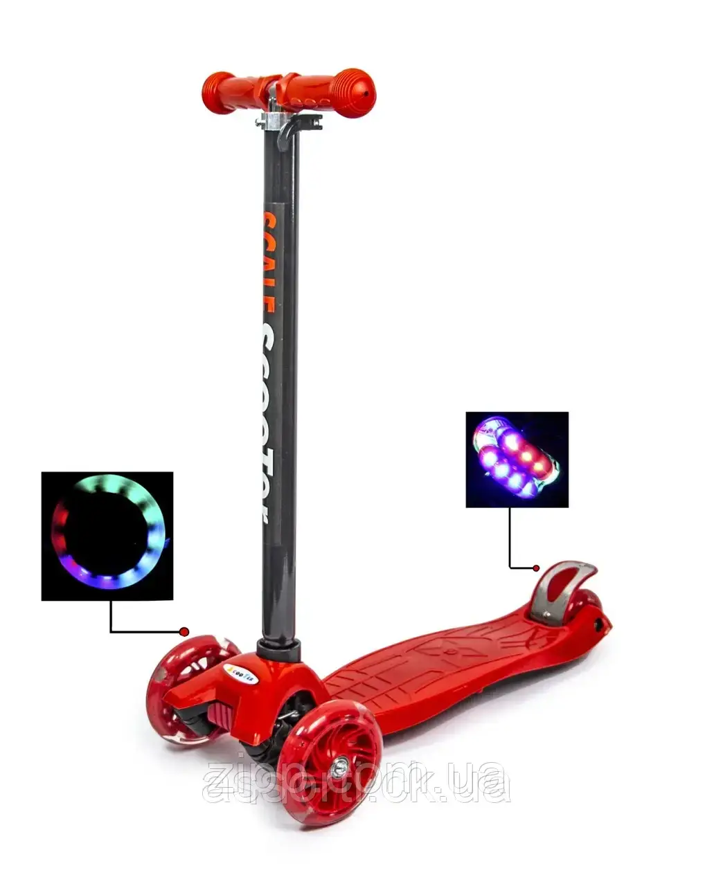 Дитячий самокат MAXI Red