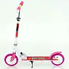 Двоколісний самокат Складаний Scooter 460 Pink, фото 3