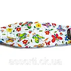 Дитячий самокат MAXI Butterfly Малинові світяться колеса, фото 4