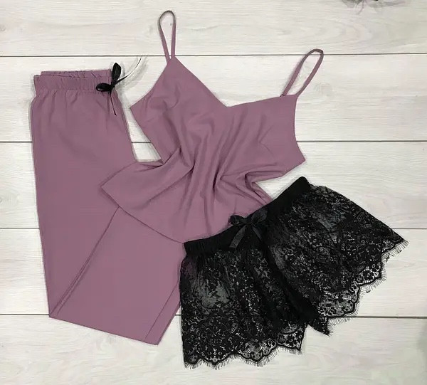 Набір трийка для будинку, майка- шорти - штани.