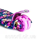 Дитячий самокат MAXI Орхідея Світяться колеса, фото 5