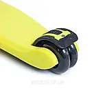 Дитячий самокат Smart. Yellow. Складна ручка!, фото 5