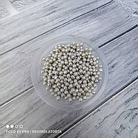 Посипання цукрові кульки срібло 5 мм 1 кг