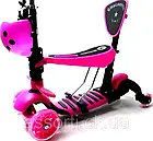 Самокат Scooter Божа корівка 4in1 Pink (4-х колісний), фото 2
