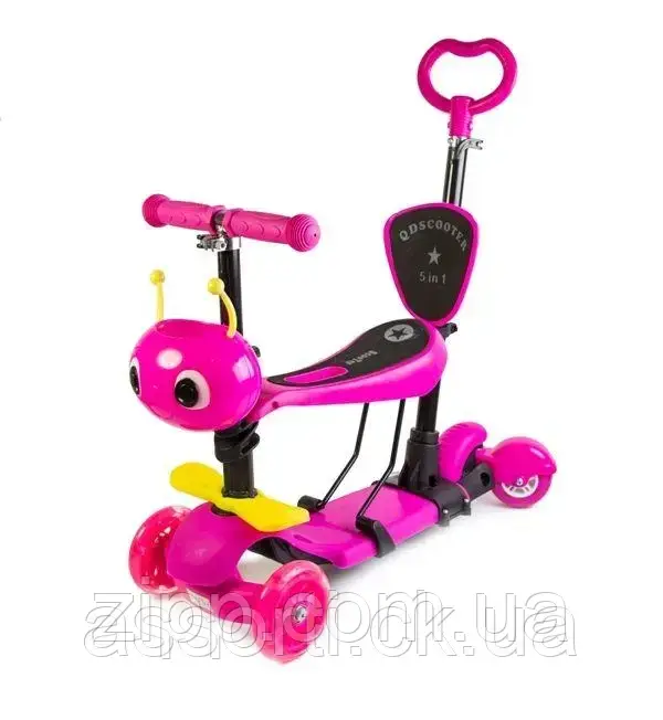 Самокат Scooter Бджілка 5in1 Pink