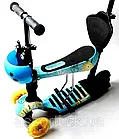 Самокат Scooter Cool Cat 5in1 з малюнком оптом, фото 3