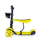 Самокат Scooter Smart 3in1 Жовтий колір (Смарт-колеса), фото 3