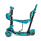Самокат Scooter "Божа корівка" 5in1 Бірюзовий, фото 3