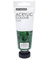 Акрилова фарба Art Ranger "Glitter green" пласт туб 75мл