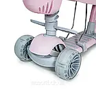 Самокат Scooter Smart 5 в 1 пастельно-рожевий з бортиком оптом, фото 3