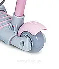 Самокат Scooter Smart 5 в 1 пастельно-рожевий з бортиком оптом, фото 4